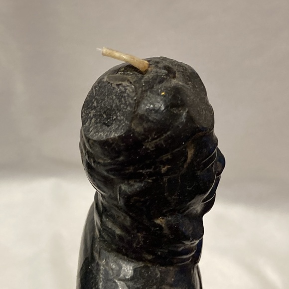 Pair of 2 Black Chinese Terracotta Warrior Statuette Candles - Picture 6 of 11